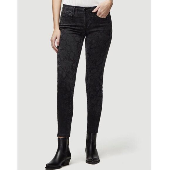 Frame Denim Le Skinny de Jeanne jeans in Tonal Python size 28 BNWT MSRP $220 - Picture 1 of 4